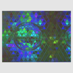 Spiegel-Disco-Ball-starker geometrischer Seidenpapier
