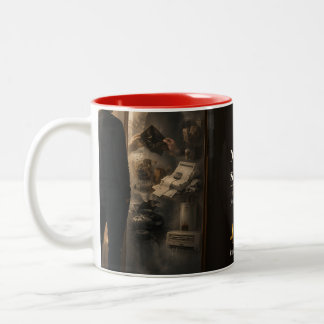 Spiegel lügen nicht Buchzitat Zweifarbige Tasse