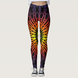 Spiegel-Mandala 2 (Regenbogen) Leggings