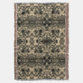 Spiegel mit samtigem Aussehen, klassisch beige Ein Decke