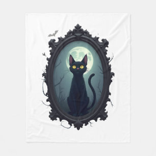 Spiegel mit verfluchter Katze Fleecedecke