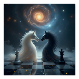 Spiegel-Schach Poster