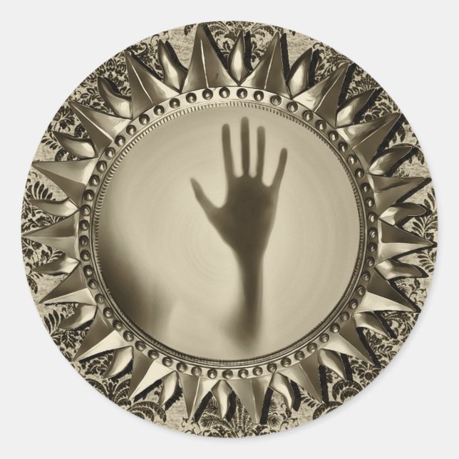 Spiegelaufkleber Runder Aufkleber (Vorderseite)