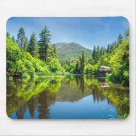 Spiegelbild des Waldes: Lake Fulmor Mousepad