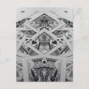Spiegelbild-Karten Postkarte
