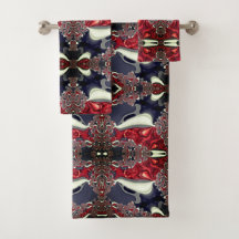 Spiegelbild mit wiederholter Form, über weiß