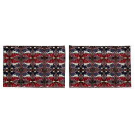 Spiegelbild mit wiederholter Form, über weiß Kissenbezug