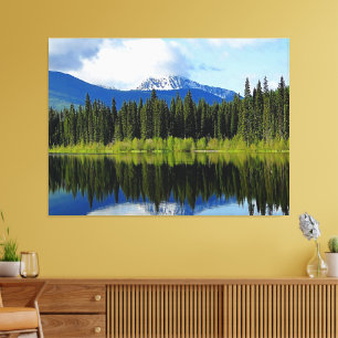 Spiegelbild-Zeitleiste Canvas Print Leinwanddruck