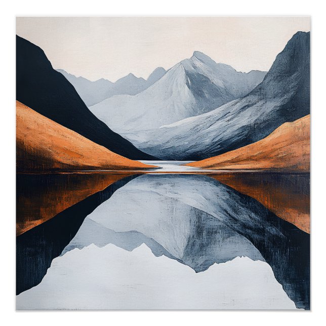 Spiegelbilder von Gelassenheit Poster (Vorderseite)