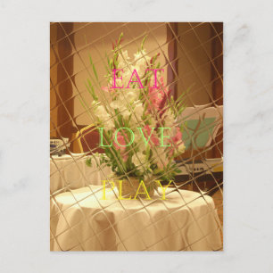 Spiegelbildliche Blüten Kunstprint Postkarte