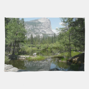 Spiegelblick auf den See in Yosemite National Park Geschirrtuch