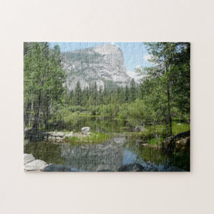 Spiegelblick auf den See in Yosemite National Park Puzzle