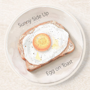 Spiegelei auf Toast Getränkeuntersetzer