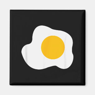 Spiegelei-Grafik Lustiges Frühstück Eierliebhaber Magnet