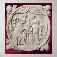 Spiegelgehäuse mit einem Schachspiel, c.1300