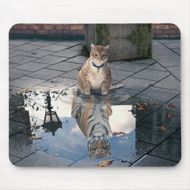 Spiegelkatze Mousepad (Vorne)