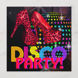 Spiegelkugel-Disco-Tanzparty-Einladungen Einladung