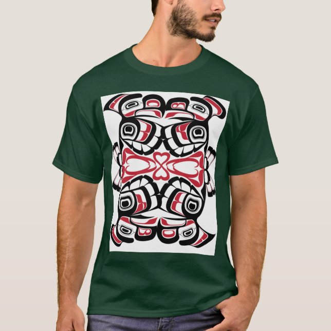Spiegelliebesvögel Oversized T-Shirt (Vorderseite)