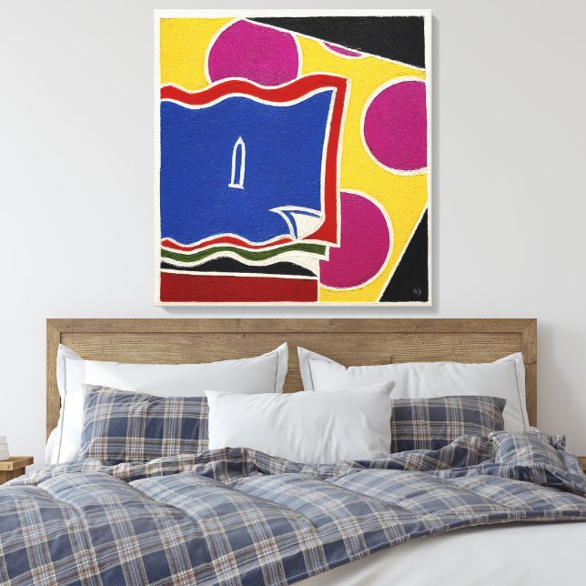Spiegeln - Großer Canvas Print Leinwanddruck (Insitu (Schlafzimmer))