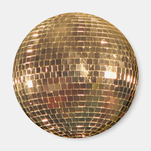 Spiegelnde Disco-Ball 2 Magnet (Vorne)