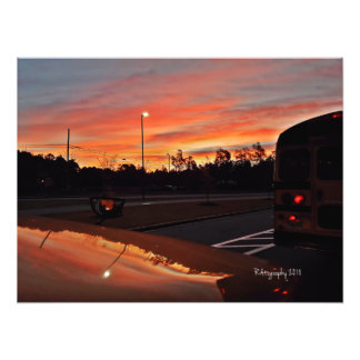 Spiegelnder Sonnenaufgang Fotodruck