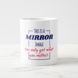 Spiegelreflexions-Mindset Motivationsdesign Jumbo-Tasse