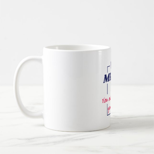 Spiegelreflexions-Mindset Motivationsdesign Kaffeetasse (Links)