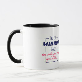 Spiegelreflexions-Mindset Motivationsdesign Tasse
