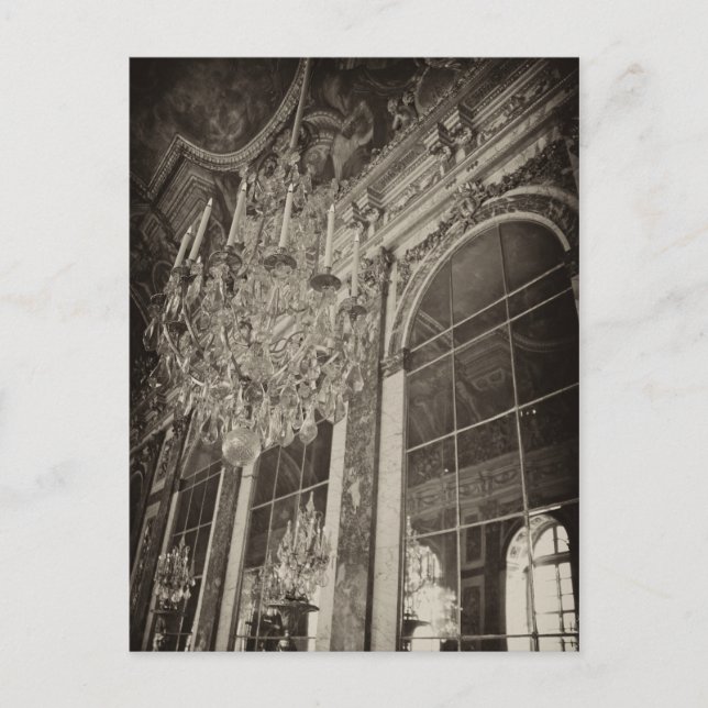 Spiegelsaal, Château Versailles 1 Postkarte (Vorderseite)