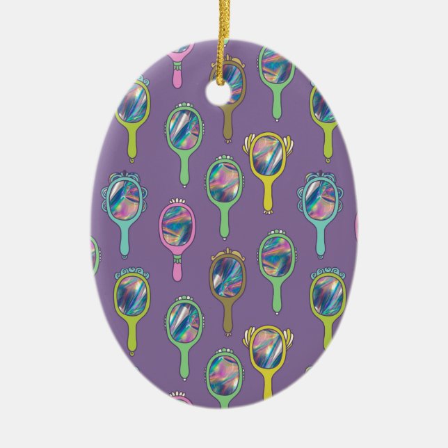 Spiegelspiegel Keramikornament (Vorne)
