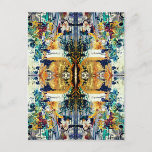 spiegelt den Geist wider. Maße Postkarte