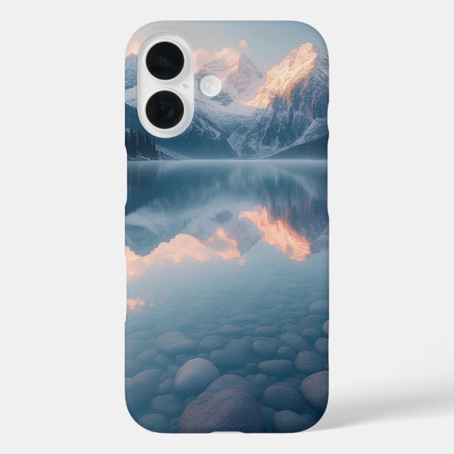 Spiegelung am eisigen Moränensee Case-Mate iPhone Hülle (Rückseite)