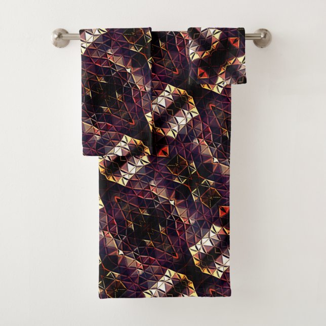 Spiegelung von Dreiecken, die seltsame Formen erze Badhandtuch Set (Insitu)