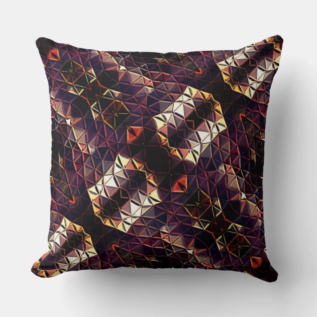 Spiegelung von Dreiecken, die seltsame Formen erze Kissen (Vorderseite)