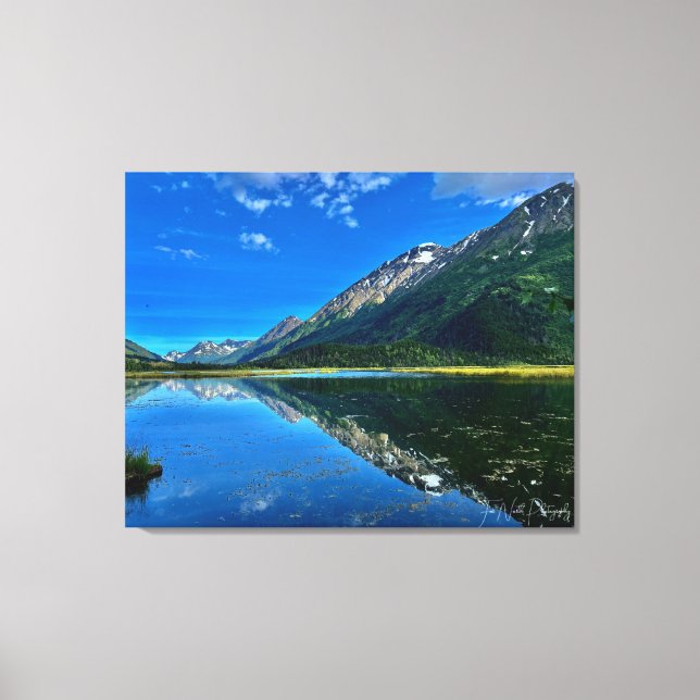 Spiegelungen der Seen Leinwanddruck (Vorderseite)