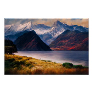 Spiegelungen der Sonnenuntergänge Poster