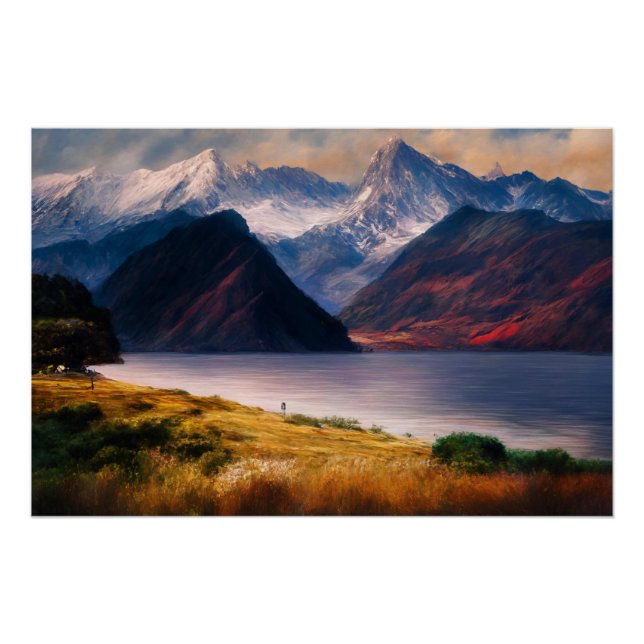 Spiegelungen der Sonnenuntergänge Poster (Vorderseite)