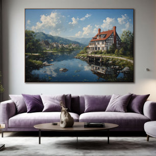 Spiegelungen der Stille Leinwanddruck