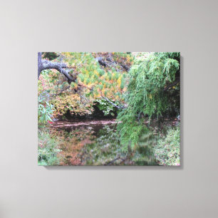 *Spiegelungen des Azalia Garden Wrapped Canvas Leinwanddruck