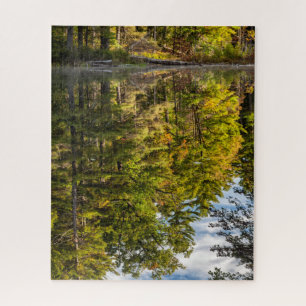 Spiegelungen im Red Eagle Pond White Mountains Puzzle