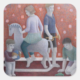 Spiel 2010 quadratischer aufkleber