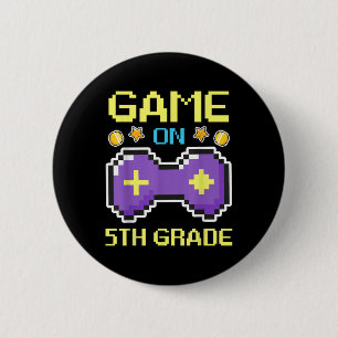 Spiel an 5. Klasse Gaming Gamer Zurück zur Schule Button