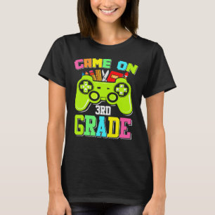 Spiel auf 3. Stufe des Gamers zurück zu Schülern T-Shirt