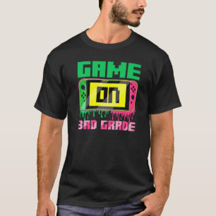 Spiel auf 3rd Grade Video Gamer zurück zur Schule T-Shirt