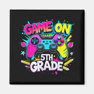 Spiel auf dem 5. Rang Gamer zurück zum T-Shirt der Magnet
