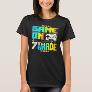 Spiel auf der 7. Stufe Gaming Video Gamer zurück n T-Shirt