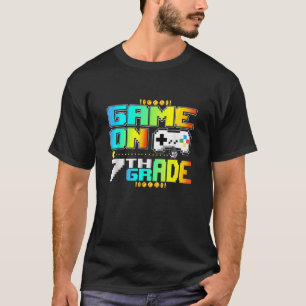 Spiel auf der 7. Stufe Gaming Video Gamer zurück n T-Shirt