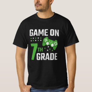 Spiel auf der 7. Stufe Videospiel Zurück zum Schul T-Shirt