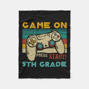Spiel auf der Presse Start 5. Klasse Gamer zurück Fleecedecke