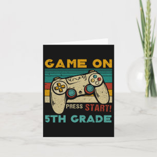 Spiel auf der Presse Start 5. Klasse Gamer zurück Karte
